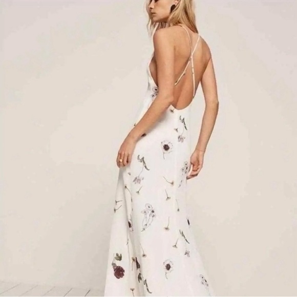 Reformation Floral Dress with Low Back - Picture 3 of 5